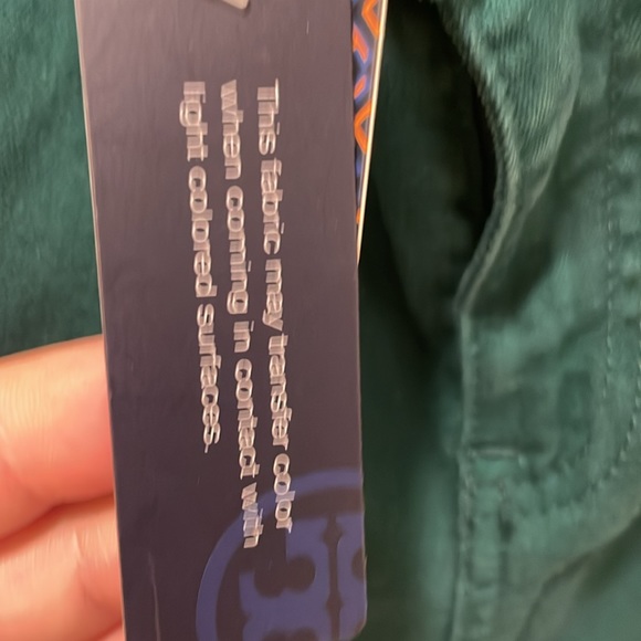 Green jeans by Tory Burch skinny fit with stretch nwt 195 size 32 denim - Picture 4 of 10